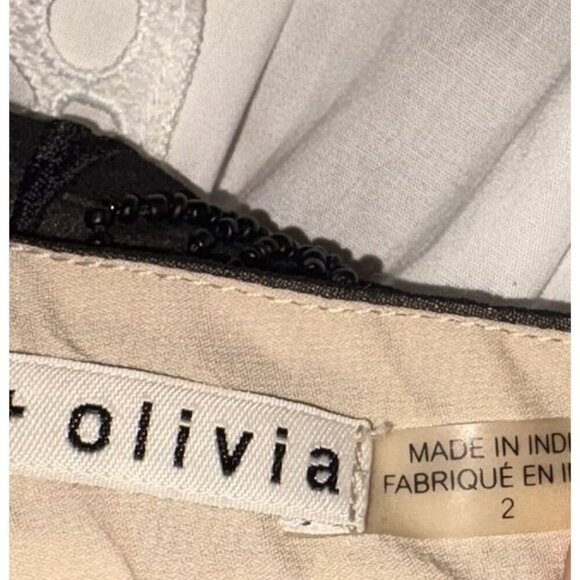 Alice and Olivia Viktoria High Neck Beaded Top Women's Size 2 - Picture 13 of 13